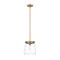 Z-Lite Callista 1 Light Pendant, Rubbed Brass & Clear 3032P10-RB - alternate 1